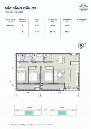 vốn 20% sở hữu ngay căn hộ 3pn 125m2 ven hồ tây celestine westlake