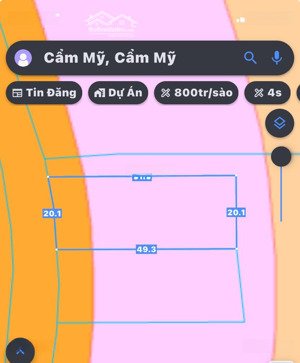 mặt tiền đường nhựa xuân định lâm san, diện tích từ 100m2 đến 1000m2 giá bán từ 110tr/m2 - 200tr/m2