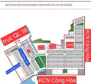 bán biệt thự hàng hiếm tại ql 18, cộng hòa, chí linh, hải dương, 2,2 tỷ, 70m2
