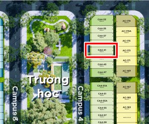 chính chủ bán căn liền kề 99m2, đường campus 4, mặt tiền 5m, sâu 18m, hướng tây nam. giá 7,99 tỷ.