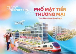 xuất ngoại giao shophouse mặt tiền 25b lộ giới 80m tại fiato airport city, 10 tỷ vnd, 150m2.