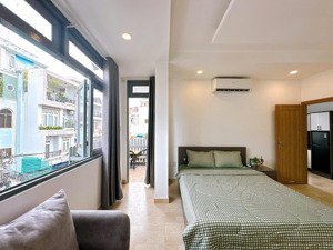 cho thuê 1pn tách bếp 60m2 đầy đủ nội thất cao cấp ban công rộng ngay cmt8 quận 10