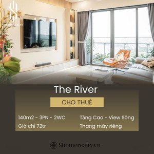 the river | 140m2 3pn 72triệu full nt đẹp, dọn vào ở ngay