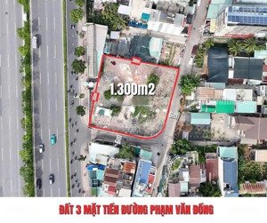 bán lô đất đẹp góc 3 mặt tiền đường phạm văn đồng phường hiệp bình chánh, thành phố thủ đức