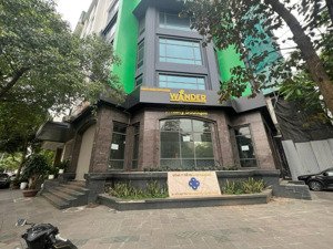 siêu víp lô góc phố hoàng ngân-cầu giấy,dt:400m2*8tầng,mt:16m,giá thuê 370tr/tháng