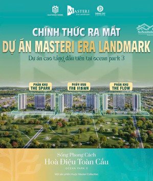 thông tin dự án masteri era landmark - vinhomes ocean park 3 đơn giá đầu tư chỉ từ 58tr/m2
