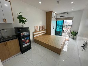 cho thuê studio ban công siêu rẻ tại phú diễn, ô tô đỗ cách 50m, full đồ cơ bản