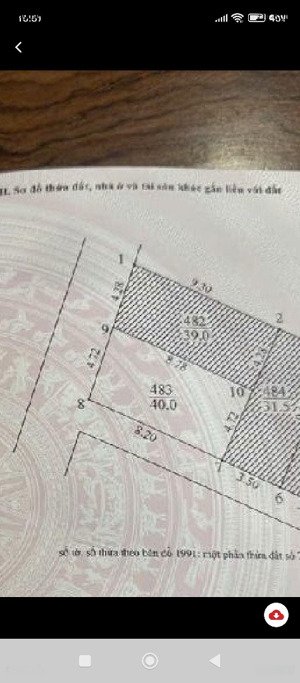 bán đất tại phúc lợi, giá thỏa thuận, 45m2, mặt tiền 5m, ngõ rộng 4m