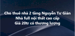 Cho thuê nhà 2 tầng Nguyễn Tư Giản mỹ an ngũ hành sơn đà nẵng Nhà full nội thất cao cấp Giá 20tr có thương lượng