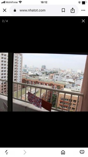 cho thuê chung cư bàu cát 2, dt 45m2