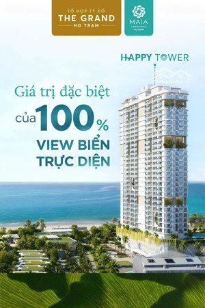 căn hộ biển maia hồ tràm - thanh toán 1tỷ2 nhận nhà khai thác cho thuê, chiết khấu đến 9,5%