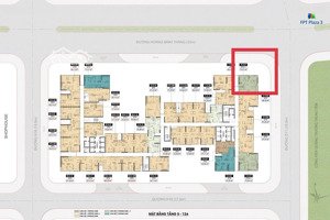 căn góc 2pn+1 tầng 10 fpt plaza 3 ban công hướng đông view quảng trường công viên