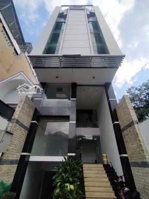 cho thuê toà nhà văn phòng 2 mt trường sơn cxbh q10, dt 7x30m hầm 6 tầng thang máy trống suốt