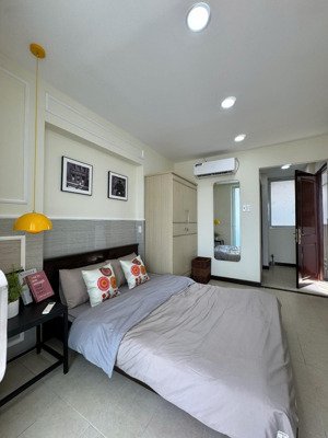 căn hộ 1 phòng ngủ riêng ban công thoáng sau máy giặt riêng full nội thất cao cấp giá 7tr2