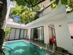 biệt thự 3 tầng hồ bơi 180m2 ngang 10m- 100m ra biển nguyễn tất thành, quỹ đất hiếm giá 12.x tỷ