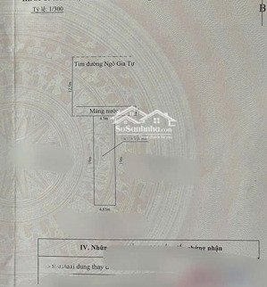 mặt đường ngô gia tự dtsd 110m- 4,5m + 5m lưu không - giá 12,1t thỏa thuận thêm - bìa cực vuông