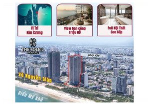 bán căn hộ the soleil đànẵng view biển mỹ khê,full nội thất,ck 15,5%,bàn giao ngay ch đã hoàn thiện