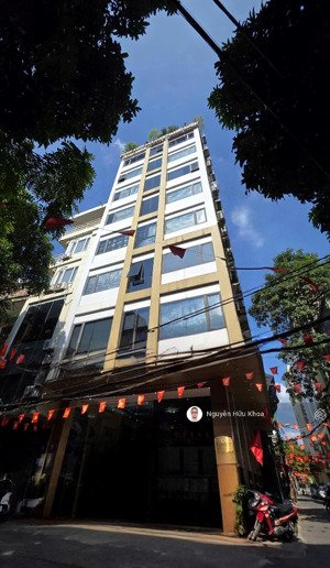 trần thái tông! lô góc 9 tầng/110m2. mt 8m khủng. thu 200tr/tháng. ô tô vào nhà. 55 tỷ