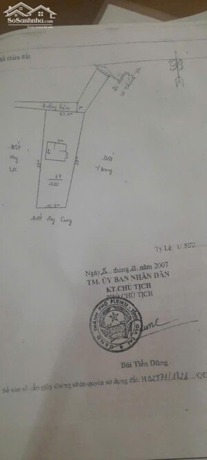 Cần Bán 420m2 Đất Chính Chủ Tại Hẻm 76 Lê Thánh Tôn, Phường Iakring, Pleiku, Gia Lai