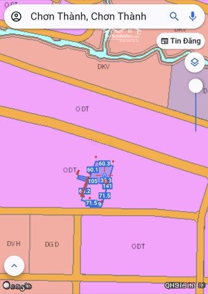 gần 1hecta đất full hồng trung tâm chơn thành chỉ 5,1 tỷ