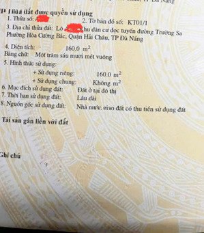 160m2 /22 tỷ đất đường 30 tháng 4, quận hải châu, đà nẵng