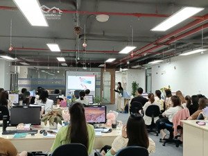 cho thuê văn phòng tòa vp 7 tầng dt 213m2 mặt đường hàm nghi mỹ đình giả chỉ 14$ mt10m