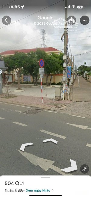 bán đất thổ mặt tiền hẻm 504 quốc lộ 1, phường 4, tp tân an, gần trường lý tự trọng, giá 1.65 tỷ tl