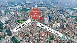 suất mua trực tiếp cdt - 69,5 tr/m² - căn hộ 3pn diện tích nhỏ cc the one complex số 1 định công