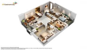bán căn hộ mt eastmark city, 5,25 tỷ, 95m2, 3pn, 3wc, quận 9, hcm hot!