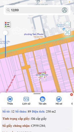 chính chủ bán đất an phước - một sẹc đường phùng hưng - dt 250m2 tc 240m2, giá 3,5 tỷ