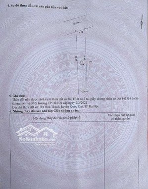 đất nền 420m2 tại mặt đường chằm ceo, phú cát, quốc oai, hà nội, giá 19,5 triệu vnd/m2, bán gấp