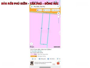cần bán lô đất tại ấp 4 phú điền, tân phú, đồng nai giá 1 tỷ 950 triệu bớt lộc