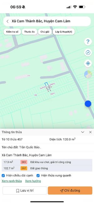 600 triệu 120m² (full thổ cư) tân lập, cam thành bắc, cam lâm, khánh hòa