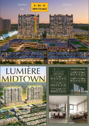 căn 2pn tại lumiere midtown - tầng cao cực đẹp giá cực tốt - hưởng trọn chiết khấu lên đến 18,5%