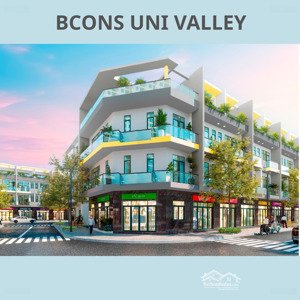nhà phố biệt thự bcons uni valley 1 trệt 3 lầu, suất đặc biệt chỉ cần 1,2 tỷ là nhận nhà.