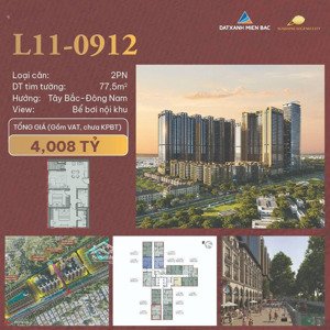 bán cc sunshine legend city, 4 tỷ, 77.5m2, 2pn, 2wc, văn giang, hưng yên đẹp, nhiều tiện ích