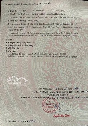 bán đất nền dt 158.5m2 tại đt 752, minh tâm, hớn quản, bình phước, giá 570 triệu