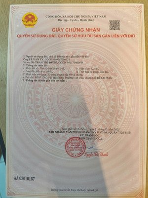 bán đất chính chủ đường hoà bình tphcm