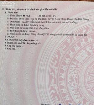 Bán đất Đại Hợp - Kiến Thụy - Hải Phòng