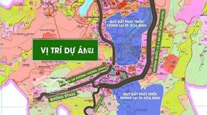 đất nền dự án trung tâm tp hoà bình, 17trm2 rẻ nhất dự án, cách hà nội 90p, lh em mai 