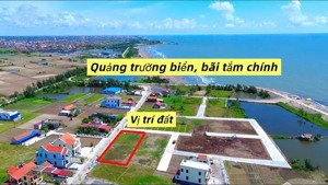 gia đình cần tiền - bán rẻ lô đất 80m2 - mặt đường 15m2, sát bãi tắm - quảng trường biển