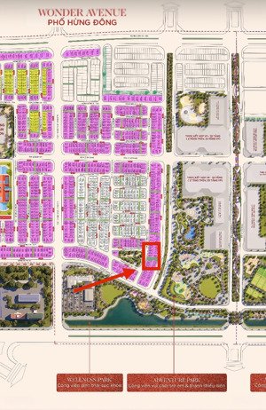 căn xẻ khe ôm trọn công viên tiện ích vinhomes wonder city - đan phượng - mua nhà tặng vf7