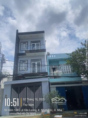 nhà 3 tầng, mặt tiền đường nhựa 10m, cách lê văn lương chỉ 50m - giá 6,5 tỷ