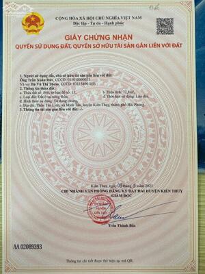 Bán đất Minh Tân - Kiến Thụy - Hải Phòng