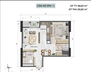 độc quyền căn 1pn+1, giá chỉ 8 tỷ, ban công hướng đông nam, tầng trung dự án sun feliza cầu giấy