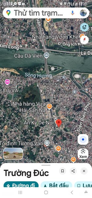 đất mặt tiền đường trường đúc, bầu vá huế không lụt