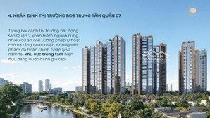 mở bán dự án sunshine sky city quận 7 - booking 50tr - giá chỉ 7x/m2