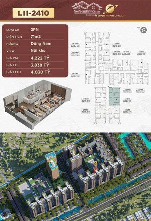 bán căn hộ 2pn, 2wc chỉ 58.491 tr vnd/m2, 67m2 tại sunshine legend city. giá rẻ hơn vop 20%