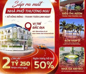 2 căn nhà liền kề nhau, mặt tiền đường lê lợi tpm , giá chỉ 4ty3 trên 125m2 , ngân hàng hỗ trợ 50%