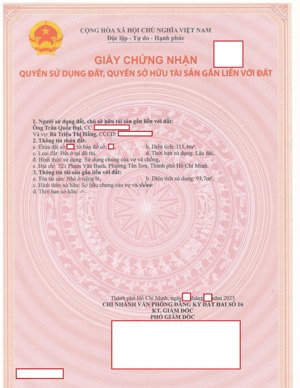 bán nhà riêng tại phạm văn bạch, 18,5 tỷ, 115,4m2, hàng hiếm tại tân bình, hcm